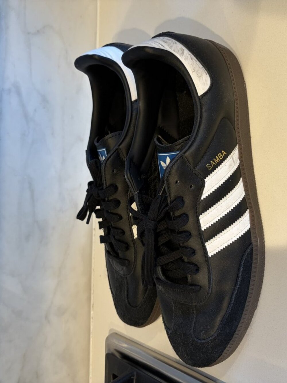 Adidas Samba OG Black White Gum Sole Sneakers Men's US 14
